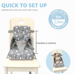 Sièges rehausseurs modernes OEM à dossier haut avec harnais à 3 points, <span class=keywords><strong>chaise</strong></span> rehausseuse pour bébé pour table à manger - Product Image 4