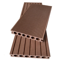 Planche de terrasse en WPC à trous ronds pour extérieur, matériau PE, anti-corrosion, résistant à l'usure, antidérapant, anti-moisissure