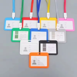 Professional Manufacturer Nylon Fabric Lanyards Business Card Id Card Metal Holder With Fast Shipping