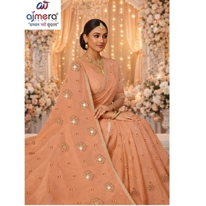 Saris Suti élégants pour femmes – Luxe, confort, design intemporel et classique, protection solaire, séchage rapide, pour fêtes, occasions décontractées et Diwali - Product Image 4