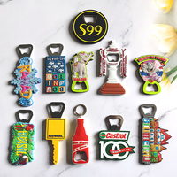 Décapsuleur Personnalisé en PVC/Caoutchouc/Métal pour Bouteille de Bière avec Aimant de Frigo et Porte-Clés