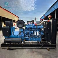 Groupe électrogène diesel silencieux à châssis ouvert Yuchai YC6MJ500L-D20 6 cylindres 300KW 375KVA d'occasion avec ATS