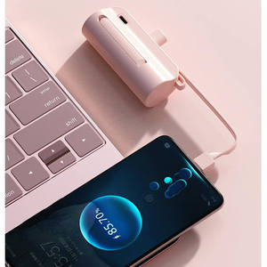 소형 휴대용 발전소 배터리 충전기 전화 용 키 체인 <span class=keywords><strong>4500mah</strong></span> 케이블 전원 은행 디스플레이와 원래 미니 <span class=keywords><strong>Powerbank</strong></span> - Product Image 5