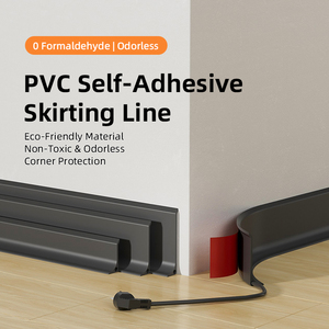Self-Adhesive Easy Installation PVC <strong>Skirting</strong> <strong>Board</strong> /waterproof <strong>Flexible</strong> Wall Base for Hotels, Apartments Factory Supply - Product Image 2