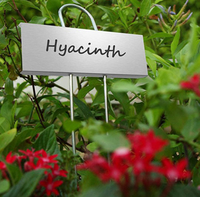 Étiquettes pour plantes avec double pointe, marqueurs de jardin durables et résistants aux intempéries, étiquettes en acier inoxydable pour l'identification des plantes d'extérieur