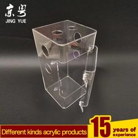 Terrarium moderne de style luxueux, personnalisé, écologique, en acrylique transparent PMMA, léger, recyclable, résistant à l'eau, facile à présenter