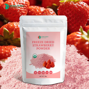 Etiquetas Personalizadas Herbspirit, Polvo de Fresa 100% Puro y Orgánico, Polvo de Frutas y Vegetales, Polvo de Fresa - Product Image 2