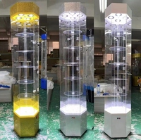 Présentoir Rotatif en Acrylique à 6 Tiroirs pour Montres, Bagues et Couronnes pour Supermarchés et Magasins de Détail