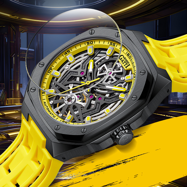 Bonest Gatti Cross Border Bestselling Light Luxury Trendy Men Watch 316LStainless Steel Case Automatic Mechanical Watch BG5802