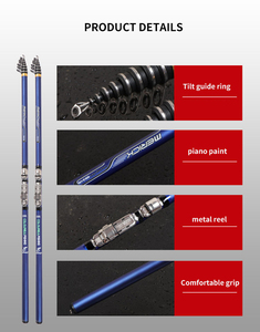 Pesca 80-150克伸缩远程冲浪铸棒碳纤维3.6米4.5米5.4米6.3米慢速动力伸缩冲浪钓鱼棒 - Product Image 5