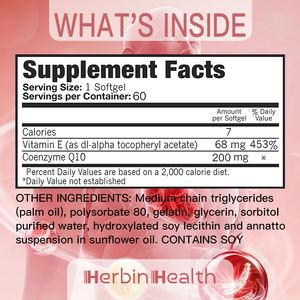 ODM OEM COQ10 complète la coenzyme Q10 Softgel de marque privée pour la santé cardiaque vasculaire et la production d'énergie - Product Image 2