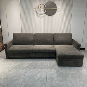 Sofá Cama Multifuncional para Apartamento u Hotel <span class=keywords><strong>con</strong></span> Colchón Plegable, Sofá Cama Convertible <span class=keywords><strong>2</strong></span> en 1 <span class=keywords><strong>con</strong></span> Almacenamiento y <span class=keywords><strong>Chaise</strong></span> Longue - Product Image 2