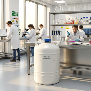 Conteneur Cryocan à Azote YDS-30L de 35 Litres pour Semence Bovine Congelée Médicale avec Cylindre de Gaz - Product Image 1
