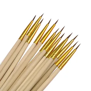 100 pièces/ensemble de stylos à pointe fine peints à la main, multicolores, pour dessin, peinture, pinceau, fournitures artistiques, pinceau en nylon spécial - Product Image 2