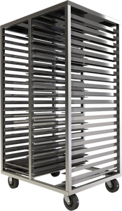 ขนาดที่กําหนดเองรถเข็นถาดแห้งสแตนเลส, รถเข็นเตาอบหมุนเบเกอรี่, ตู้แช่แข็งห้องเย็นใช้รถเข็นหลายชั้น - Product Image 2