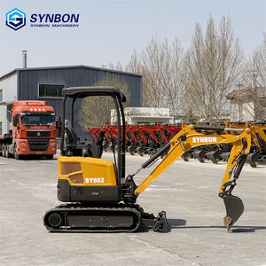 Spedizione Gratuita SYNBON SY602 CE EPA per Mini Escavatore Cingolato da 2 Tonnellate con Componenti KYB, Mini Escavatore Agricolo con Benna a Pollice - Product Image 2