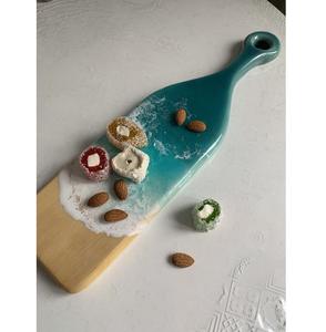 เขียงไม้เรซิ่นสุดหรู ผสมผสานไม้กระถินเทศและไม้มะม่วง เพื่อการเตรียมอาหารที่ใช้งานได้จริง รองรับการตัดที่แข็งแรง - Product Image 1