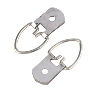 Anneaux de suspension en acier inoxydable à un seul trou, charge 3-5 kg, pour cadres photo et crochets muraux - Product Image 1