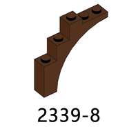 2339 Ladrillos MOC, Piezas Pequeñas, Arco 1*5*4, Arco Continuo, Accesorios de Color, Sets de Bloques de Construcción, Juguetes de Partículas para Niños, 100g/bolsa