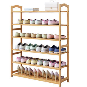 Simple multi-layer <b>shoe</b> <b>rack</b>, suitable for home, doorway, dormitory, bamboo and wood, economical indoor <b>storage</b>, thickened and - Product Image 5