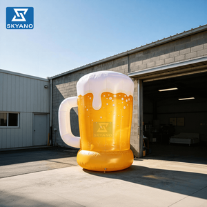 Chope à bière gonflable géante personnalisable avec logo publicitaire pour les campagnes publicitaires et la promotion de produits - Product Image 6