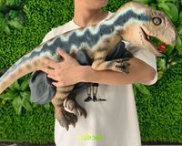 Marionnette animatronique dinosaure bébé Velociraptor en silicone pour enfants de 4 à 6 ans, utilisation intérieure/extérieure, garderie, à vendre