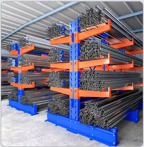 Estantes de almacenamiento en voladizo de alta resistencia Solución de sistemas de estantería en voladizo naranja Estante de acero en voladizo para almacén - Product Image 4