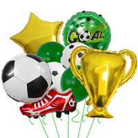 Nouveaux ballons en aluminium en forme de trophée de champion de football, ballons en forme de chaussures de football, décoration d'anniversaire sur le thème du sport