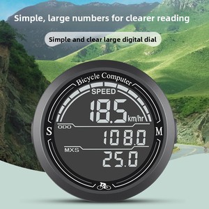 Compteur de vélo de route/VTT, capteur de vélo, lumineux, étanche, haute précision, grand écran, longue autonomie - Product Image 2