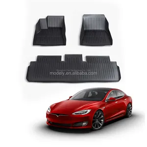 Model S için özel toptan araba paspaslar iç aksesuarları ayak pedleri