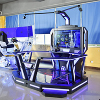 Simulateur de tapis roulant de réalité virtuelle à 360 degrés plate-forme de marche de jeu VR en fibre de verre intérieure/extérieure pour les centres commerciaux