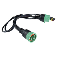 Cable de Diagnóstico para Camiones J1939, Adaptador de PVC Verde con Conductor de Cobre Desnudo para Vehículos Pesados