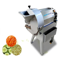 Trancheuse à pommes de terre motorisée en acier inoxydable à prix bas, machine à couper les fruits et légumes à grande capacité et haute efficacité