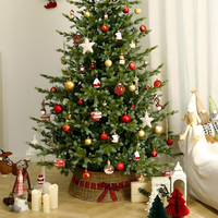 Vente en gros usine Décorations de Noël : Collier de sapin de Noël en rotin, Jupe de sapin de Noël, Collier de sapin de Noël