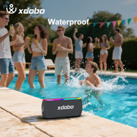 Nouvelle enceinte portable BTSpeaker de haute qualité 60W, étanche IPX7, enceinte de fête sans fil, équipement audio pour ordinateur X8III avec lumière Rgb