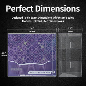 Estuche Protector de Plástico para Caja de Entrenador Élite de Pokémon, a Prueba de Polvo, Caja Protectora de Plástico para Exhibición y Almacenamiento - Product Image 1