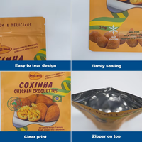 Sac d'emballage en plastique refermable pour collation, imprimé sur mesure, sérigraphie, recyclable, qualité alimentaire, PET, anti-odeur, logo, fermeture éclair