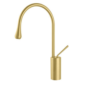 Brass Basin Faucet Can Rotate to Produce Water, Gray High-end Bathroom Faucet, Balcony Sink Mixer - Product Image 5