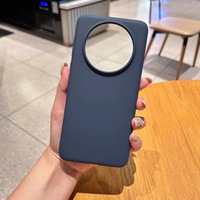 Housse de protection souple de couleur pure simple véritable étui de téléphone en silicone liquide