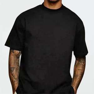 T-shirt Oversize en Coton 100% de Haute Qualité, Style Streetwear, Épaules Tombantes, T-shirt Blanc Uni Épais et Ample - Product Image 2