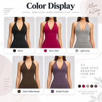Soutien-gorge de sport GM en gros, style western, col en V, rembourré, dos ouvert, coupe ajustée, respirant, pour activités de plein air, Pilates, entraînement et yoga