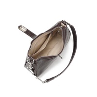 Sac à main à fermeture éclair pour femmes, nouveau style, en PVC, à la mode, polyvalent, sac à bandoulière TB2397, couleur café, printemps 2018 XL