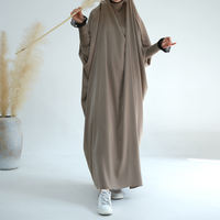 Vêtements musulmans Kaftan Khimar Vêtements pour femmes Eid Al Fitr Ramadan Robe en dentelle Gilbab Abaya à capuche