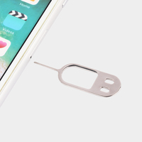 Plateau de carte SIM en acier inoxydable en forme de sourire agrandi pour retirer la carte SIM des téléphones mobiles et des tablettes