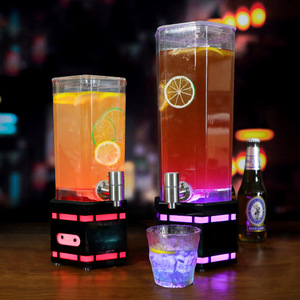 Wan Zhan Illuminated <b>Drink</b> <b>Dispenser</b> 2L 3L With Tap Led Light Party Beverage Cooler For Juice Beer Cola - Product Image 2