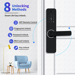 Cerradura Inteligente Wifi Smart Electronic <strong>Door</strong> <strong>Lock</strong> <strong>with</strong> Key Fingerprint Doorlock for Aluminum <strong>Door</strong> Security Gatedoor <strong>Lock</strong> - Product Image 4