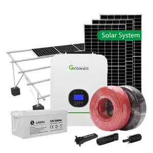 Complete Off Grid Solar Power System 5kw 3kw 10kw Solar Panel Kits Set For Home Photovoltaic System 5kw