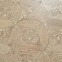 Parquet Artistique Multicouche en Bouleau Plein Princesse Annie Oak, Carré Personnalisé, Écologique, pour Maison, Sol en Bois Irrégulier