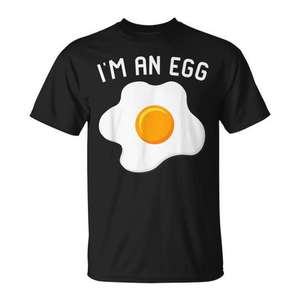 T-shirt « I'm An Egg Fried Egg », cadeau d'Halloween, taille adulte - Product Image 1