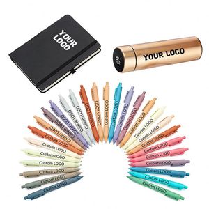 Hot Selling Custom Logo Printed 1.0mm Ballpoint <b>Pens</b> Wholesale Retractable Soft Rubber Click Plastic <b>Pen</b> <b>Multiple</b> <b>Colors</b> Writing - Product Image 1